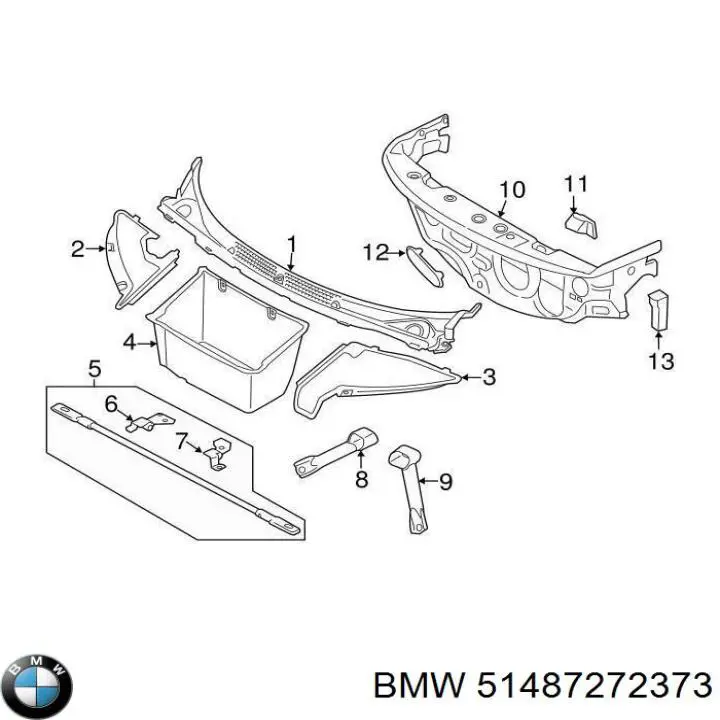  BMW 51487272373 ціна, від 22.57 USD