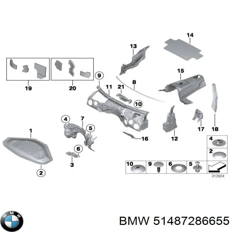  BMW 51487286655 ціна, від 15.86 USD