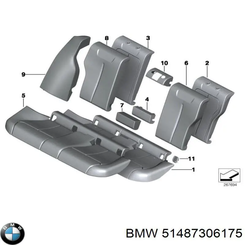 BMW 51487306175 ціна, від 5.57 USD