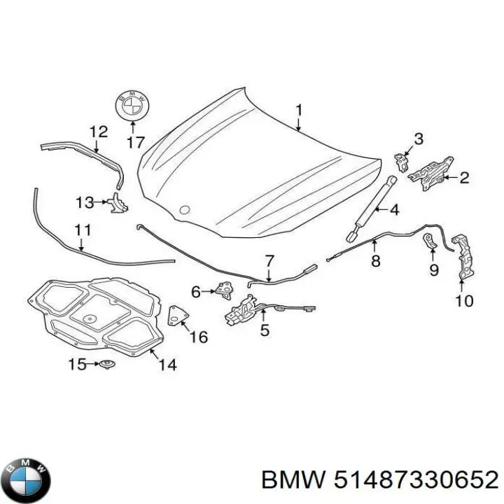 7135142 Autotechteile Утеплювач капота