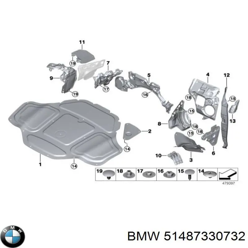  BMW 51487330732 ціна, від 19.00 USD