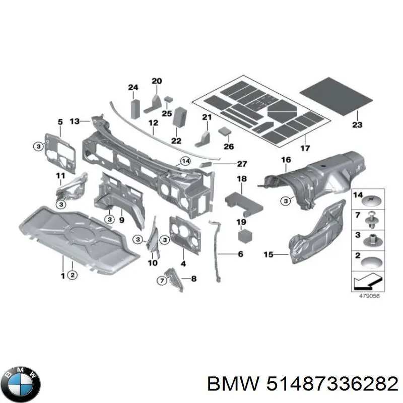  BMW 51487336282 ціна, від 31.04 USD