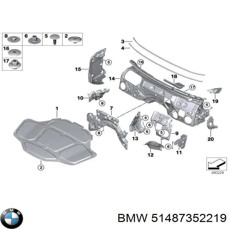 7135139 Autotechteile Утеплювач капота