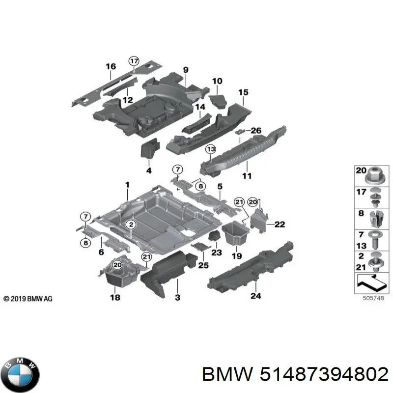  BMW 51487394802 ціна, від 25.33 USD
