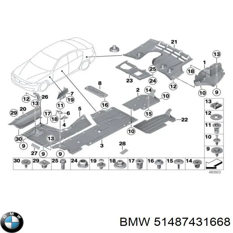  BMW 51487431668 ціна, від 27.78 USD