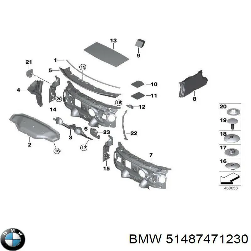 Обшивка капота Autotechteile 7135145 ціна, від 47.07 USD