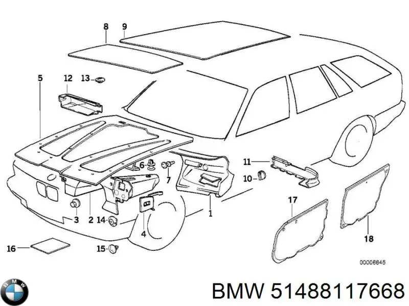 Купити 51488117668 BMW Ізоляція моторного відсіку