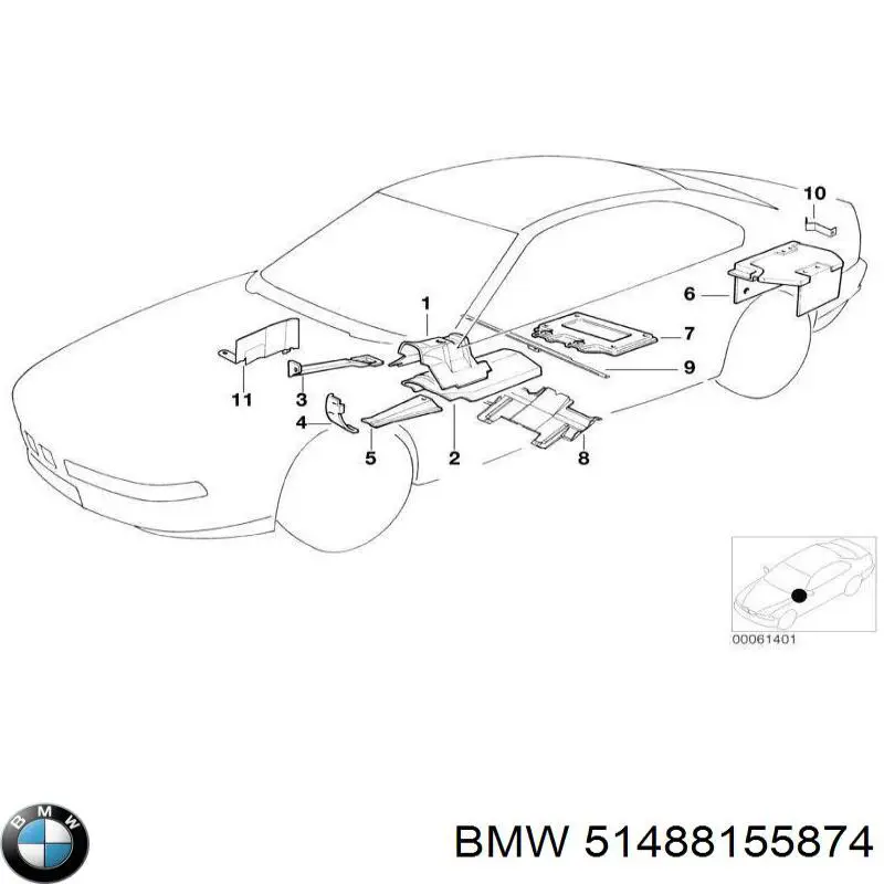  BMW 51488155874 ціна, від 124.01 USD