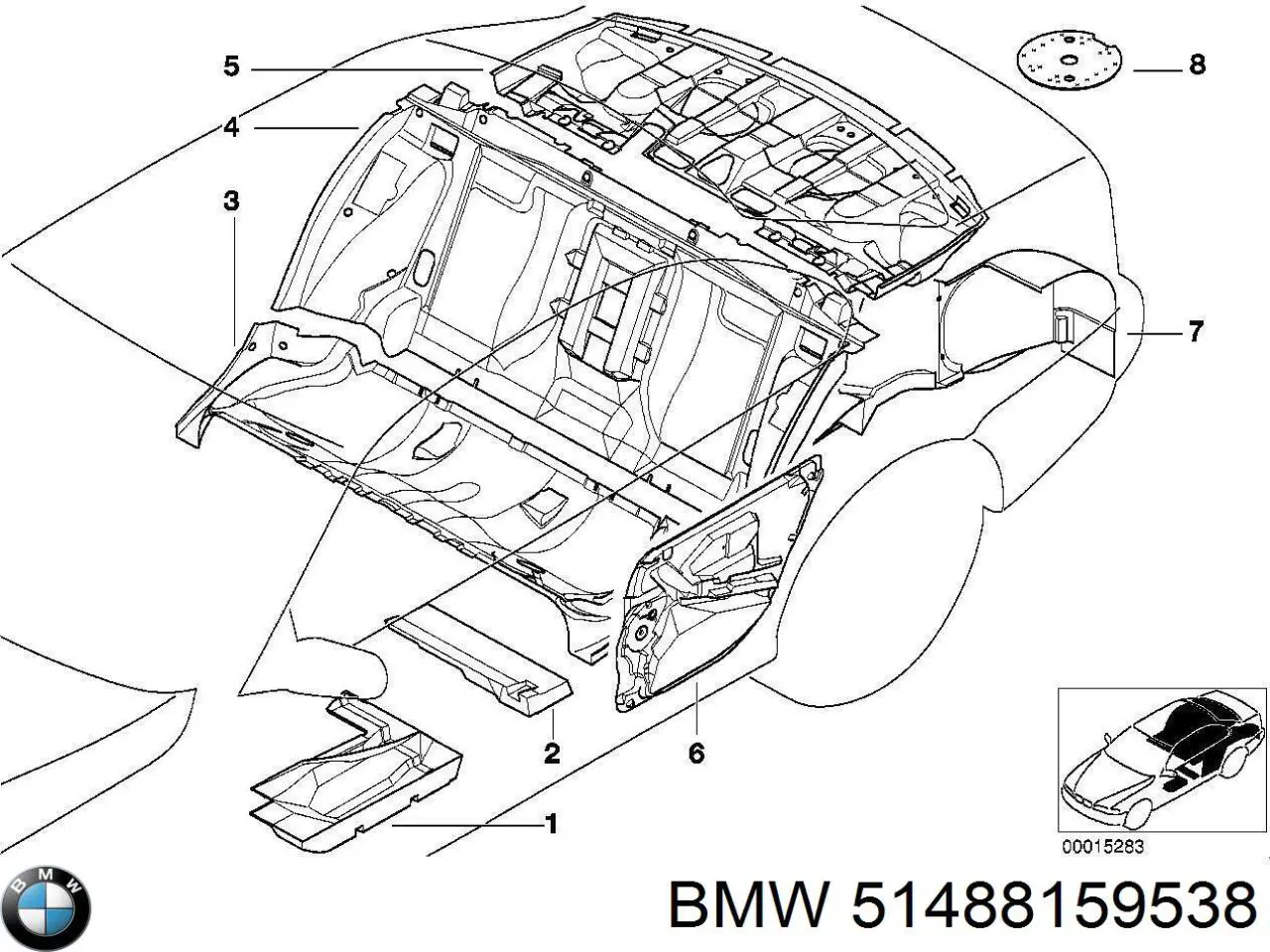  BMW 51488159538 ціна, від 50.68 USD