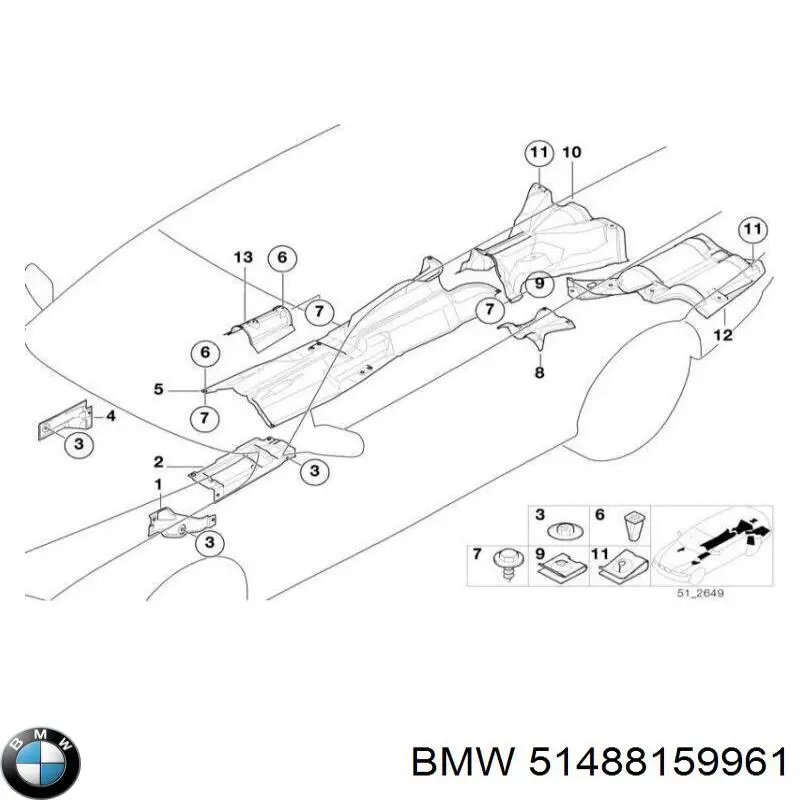  BMW 51488159961 ціна, від 25.73 USD