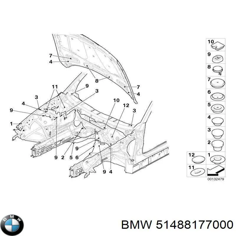  BMW 51488177000 ціна, від 52.05 USD