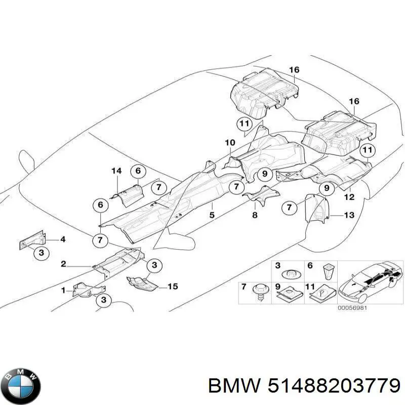  BMW 51488203779 ціна, від 36.46 USD