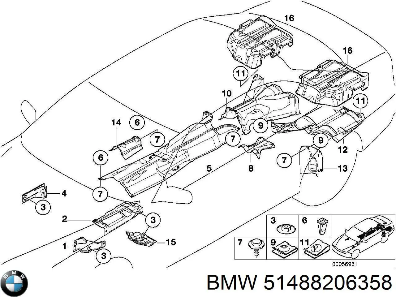  BMW 51488206358 ціна, від 148.64 USD