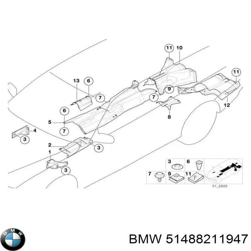  BMW 51488211947 ціна, від 38.62 USD