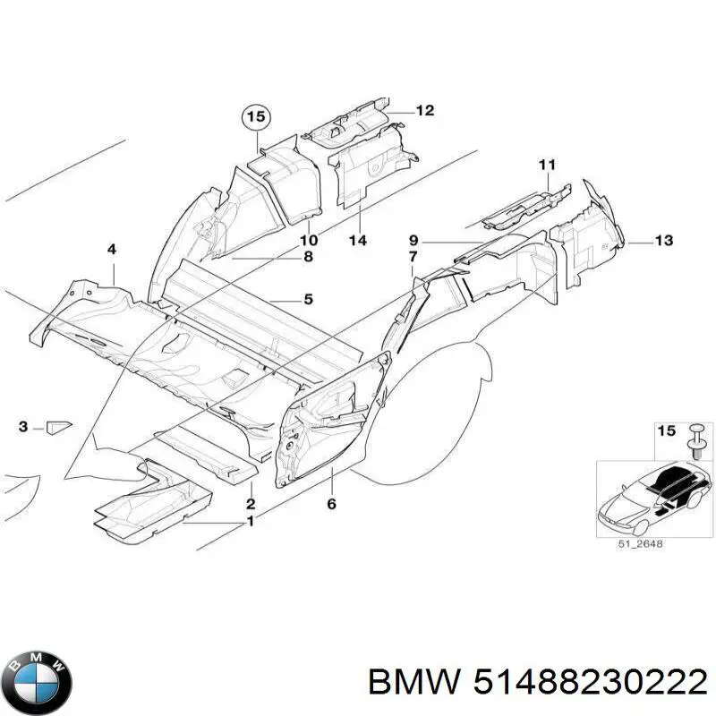  BMW 51488230222 ціна, від 13.93 USD