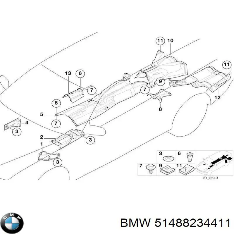  BMW 51488234411 ціна, від 43.91 USD