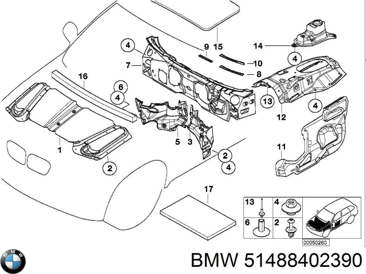  BMW 51488402390 ціна, від 101.12 USD