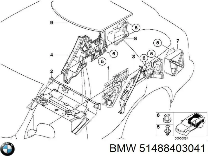  BMW 51488403041 ціна, від 24.07 USD