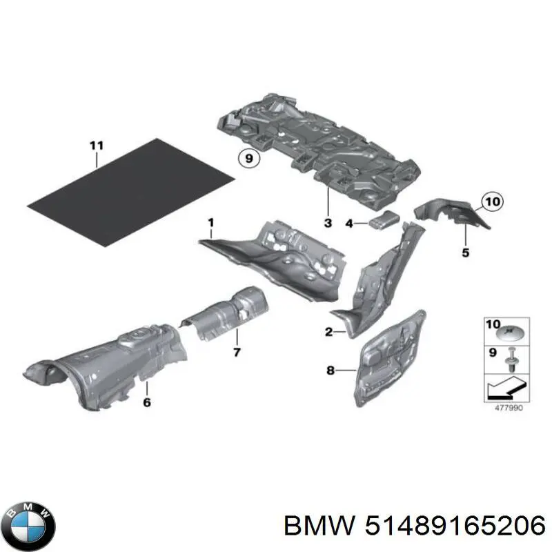  BMW 51489165206 ціна, від 8.31 USD