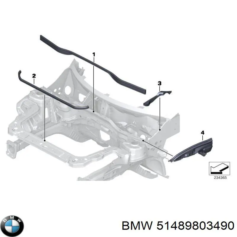  BMW 51489803490 ціна, від 12.70 USD