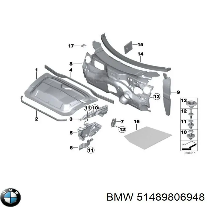  BMW 51489806948 ціна, від 15.41 USD