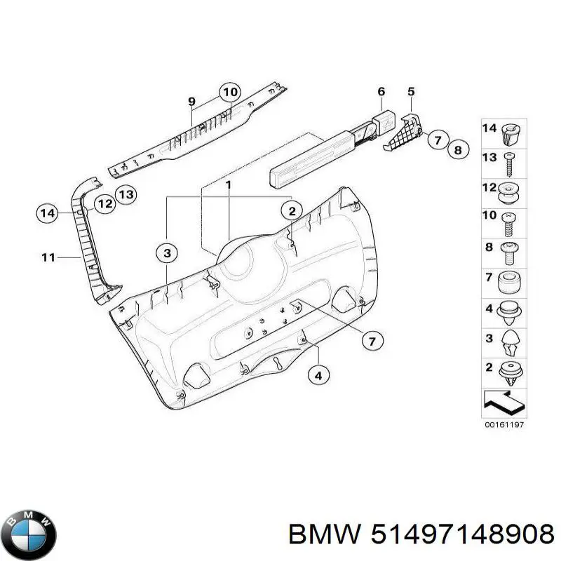  BMW 51497148908 ціна, від 21.39 USD