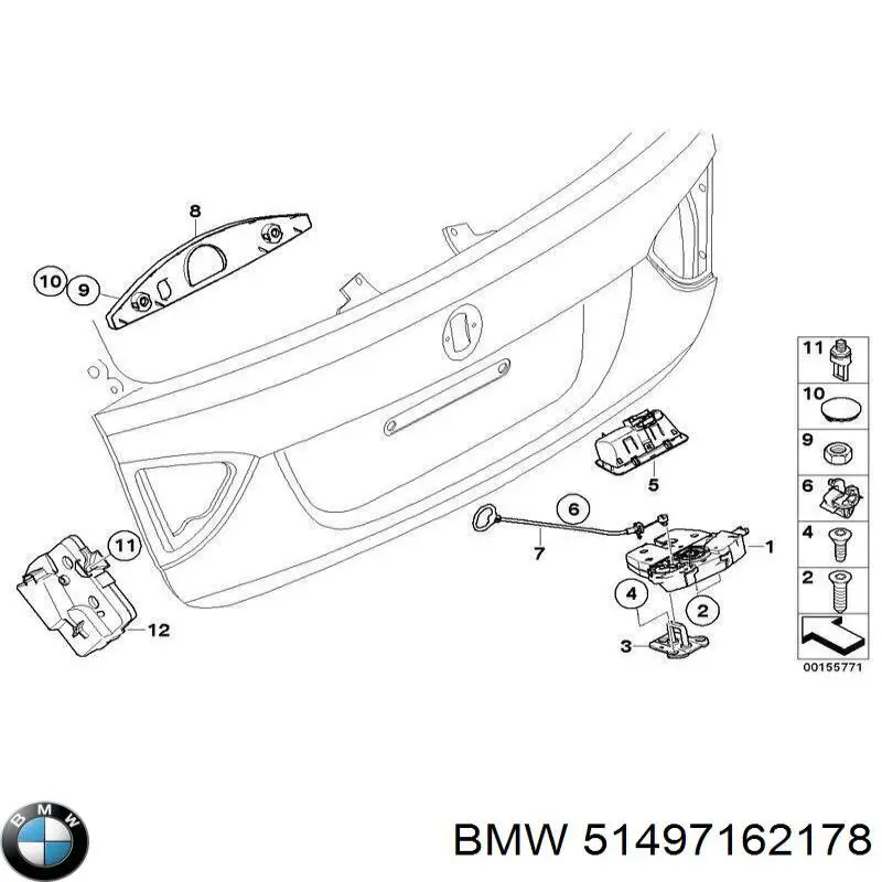 51498036235 BMW Буфер (бампер) задній