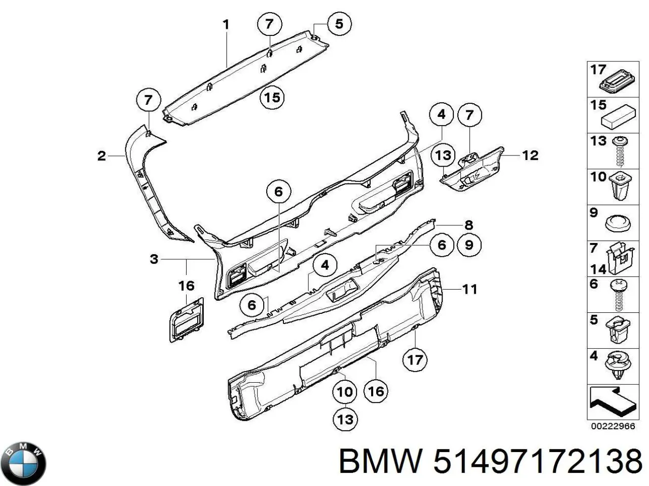  BMW 51497172138 ціна, від 10.56 USD