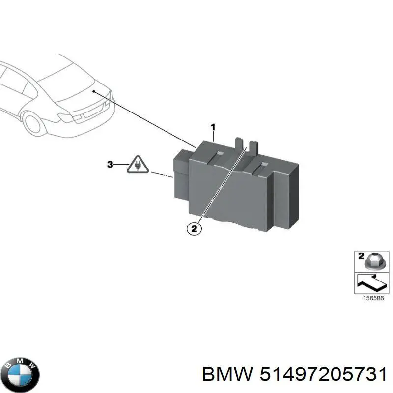 Купити 51497205731 BMW Накладка на багажник