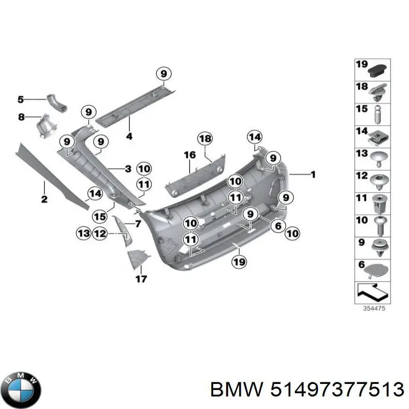  BMW 51497377513 ціна, від 12.67 USD