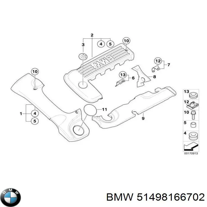 Купити 51498166702 BMW 