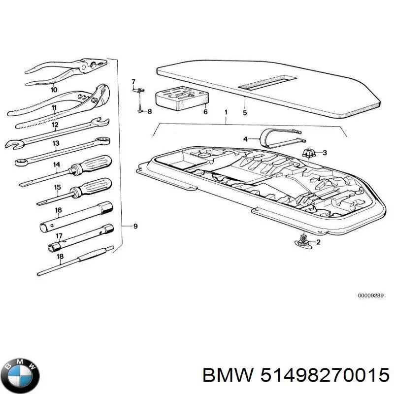  BMW 51498270015