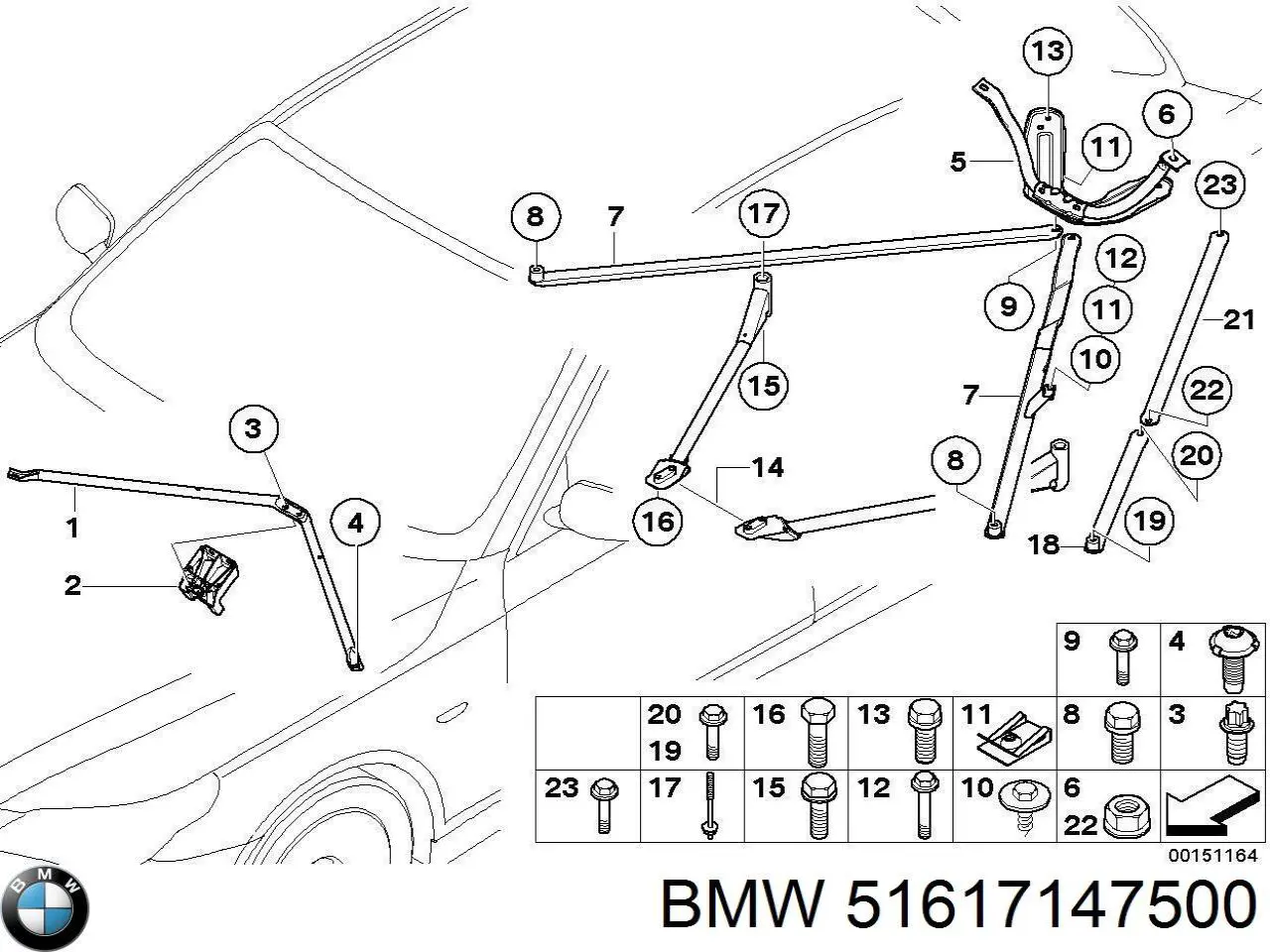  BMW 51617147500 ціна, від 55.56 USD