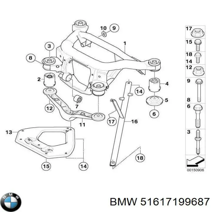 51617199687 BMW Пробка розширювального бачка