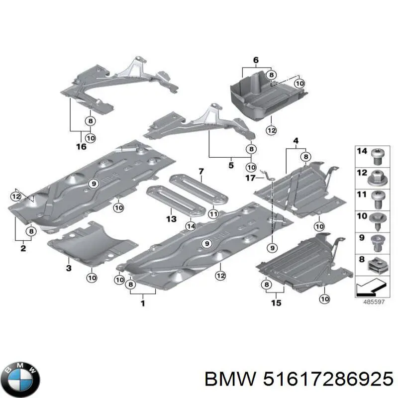  BMW 51617286925 ціна, від 25.34 USD