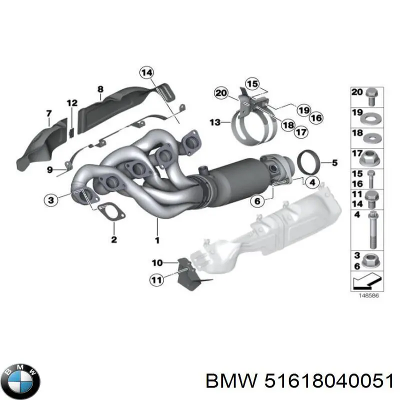  BMW 51618040051 ціна, від 44.33 USD