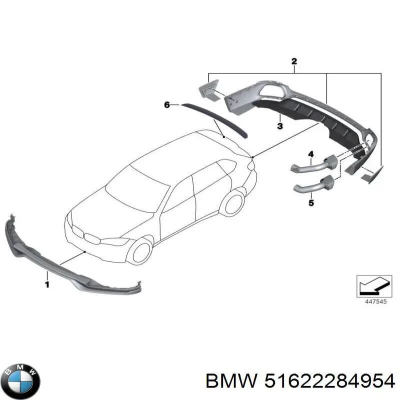 Купити 51622284954 BMW 