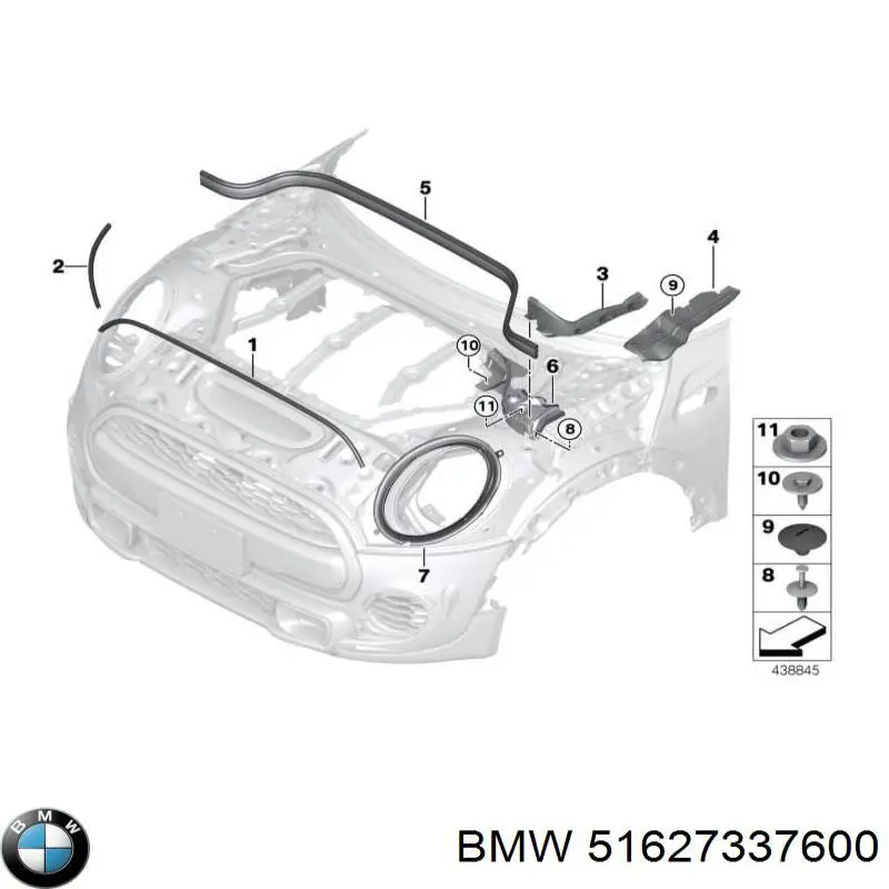 Купити 51627337600 BMW 