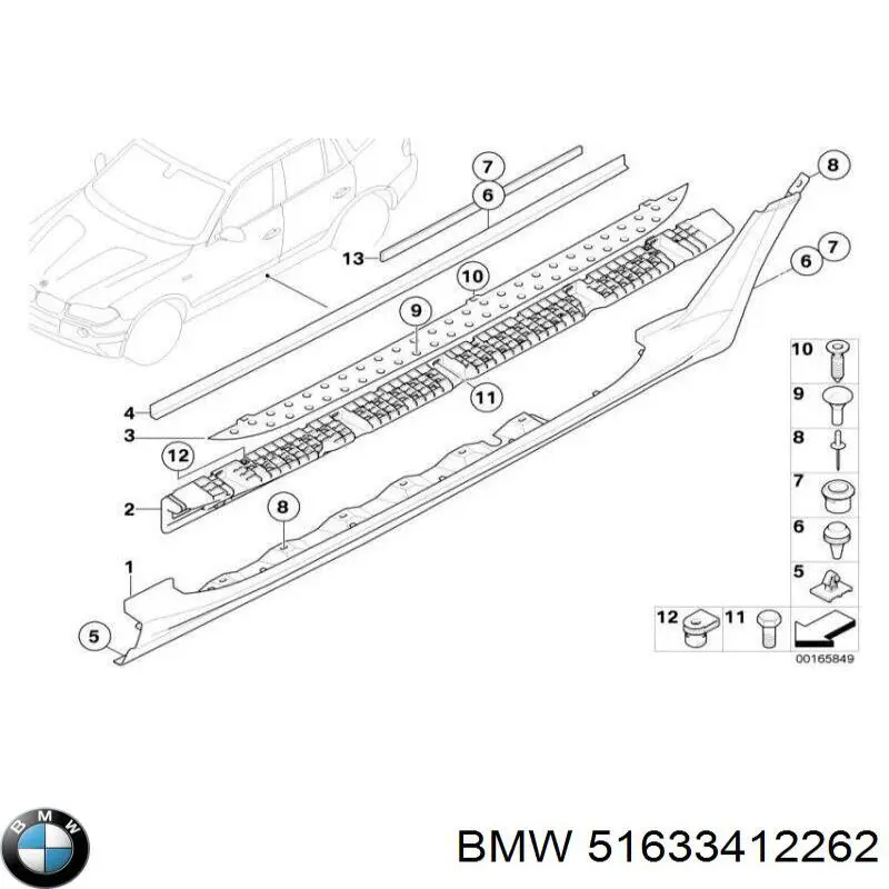 51633412262 BMW Болт кріплення головки блоку циліндрів