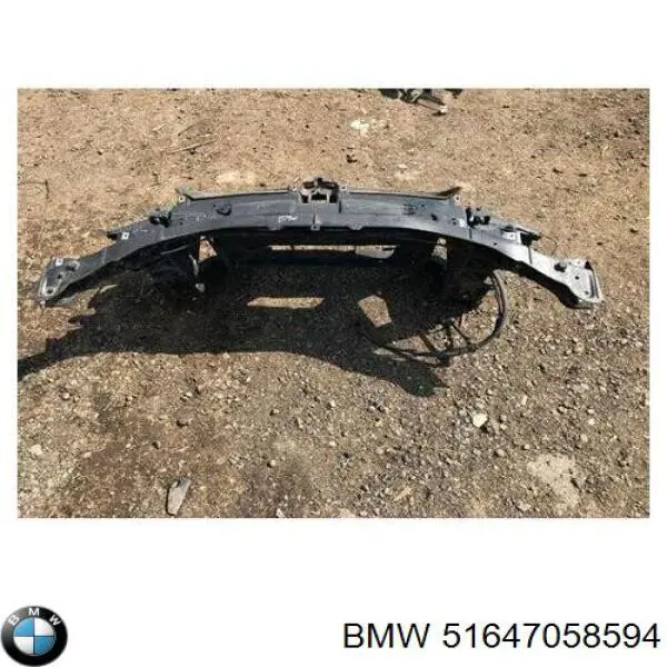 51647058594 BMW супорт радіатора в зборі/монтажна панель кріплення фар