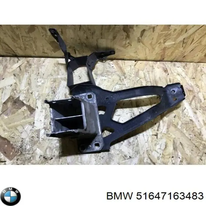 51647163483 BMW супорт радіатора лівий/монтажна панель кріплення фар