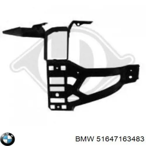 Рамка радіатора ліва BMW 51647163483 ціна, від 25.40 USD