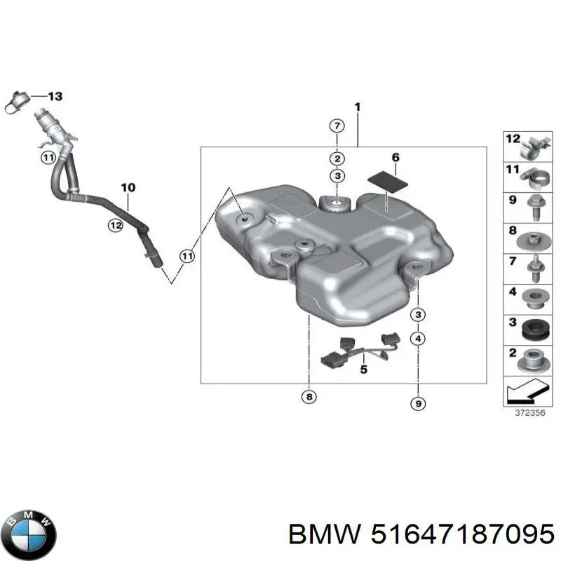 51647187095 BMW підсилювач супорта радіатора, нижній