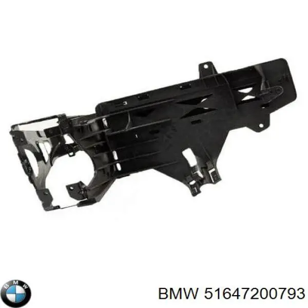 Кронштейн-адаптер кріплення фари передньої, лівої BMW 51647200793 ціна, від 38.61 USD