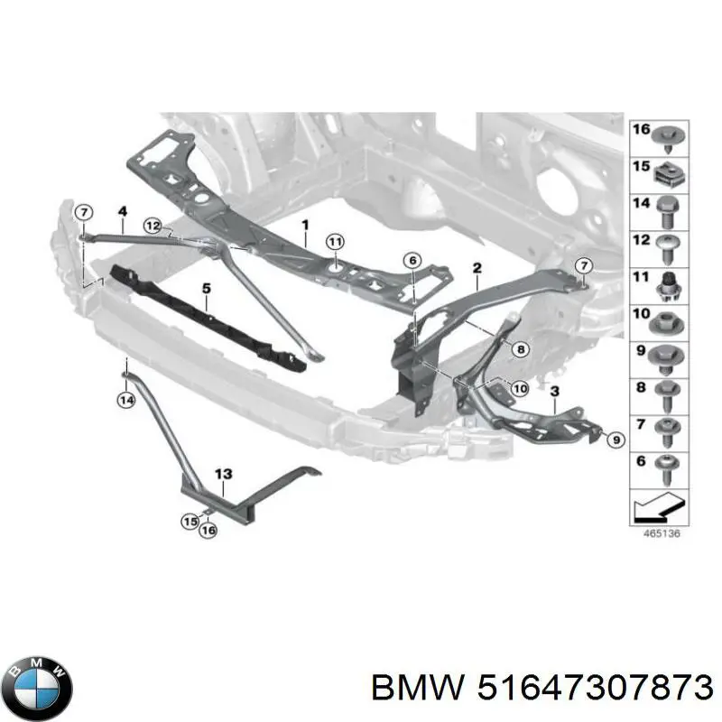 51647307873 BMW Телевізор лівий