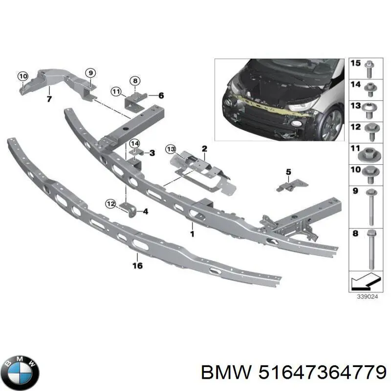  BMW 51647364779 ціна, від 42.96 USD