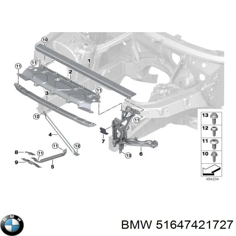  51647421727 BMW