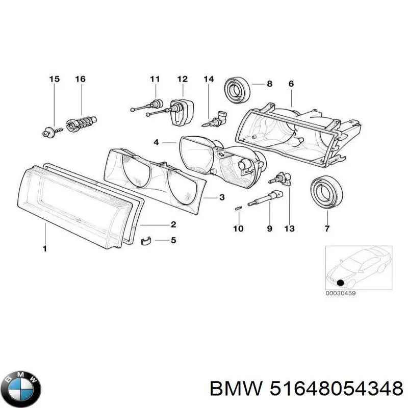  BMW 51648054348 ціна, від 86.97 USD