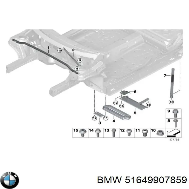Болт головки блока циліндрів, ГБЦ BMW 51649907859 ціна, від 1.98 USD