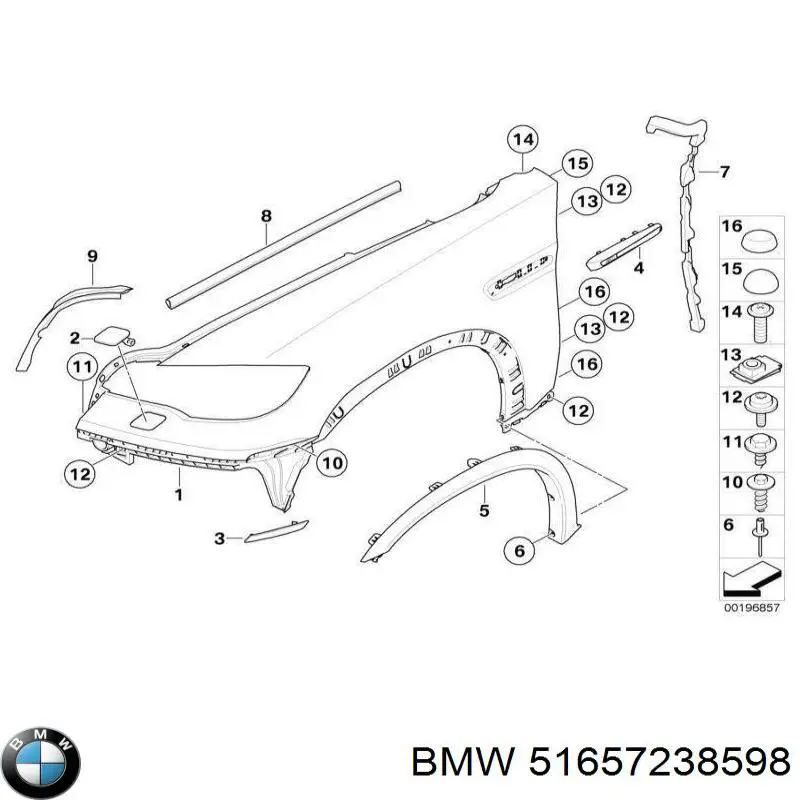  BMW 51657238598 ціна, від 913.69 USD